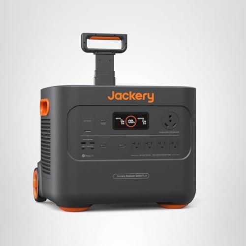Jackery Portable Power Station Explorer 2000 Plus, Solar Generator with 2042Wh LiFePO4 Battery 3000W Output, Expandable to 24kWh 6000W, for Outdoor RV Camping & Emergency (Solar Panel Optional)