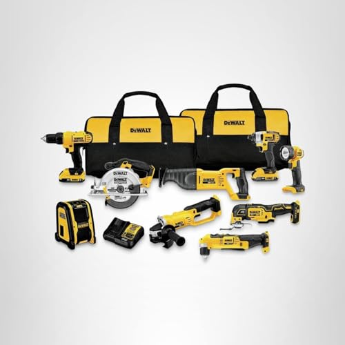 DEWALT 20V MAX Power Tool Combo Kit, 9-Tool Cordless Power Tool Set with 2 Batteries and Charger (DCK940D2)