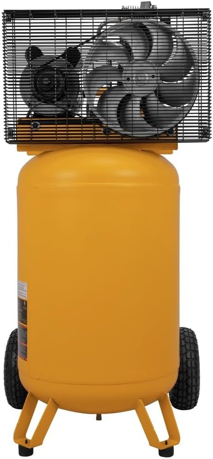Dewalt 30 Gallon Vertical Air Compressor, 2 HP, Single Stage, Oil Lube Belt Drive, 175 Max PSI, Portable Air Compressor for Home Improvement, 6.2 SCFM at 90 PSI, Efficient Performance