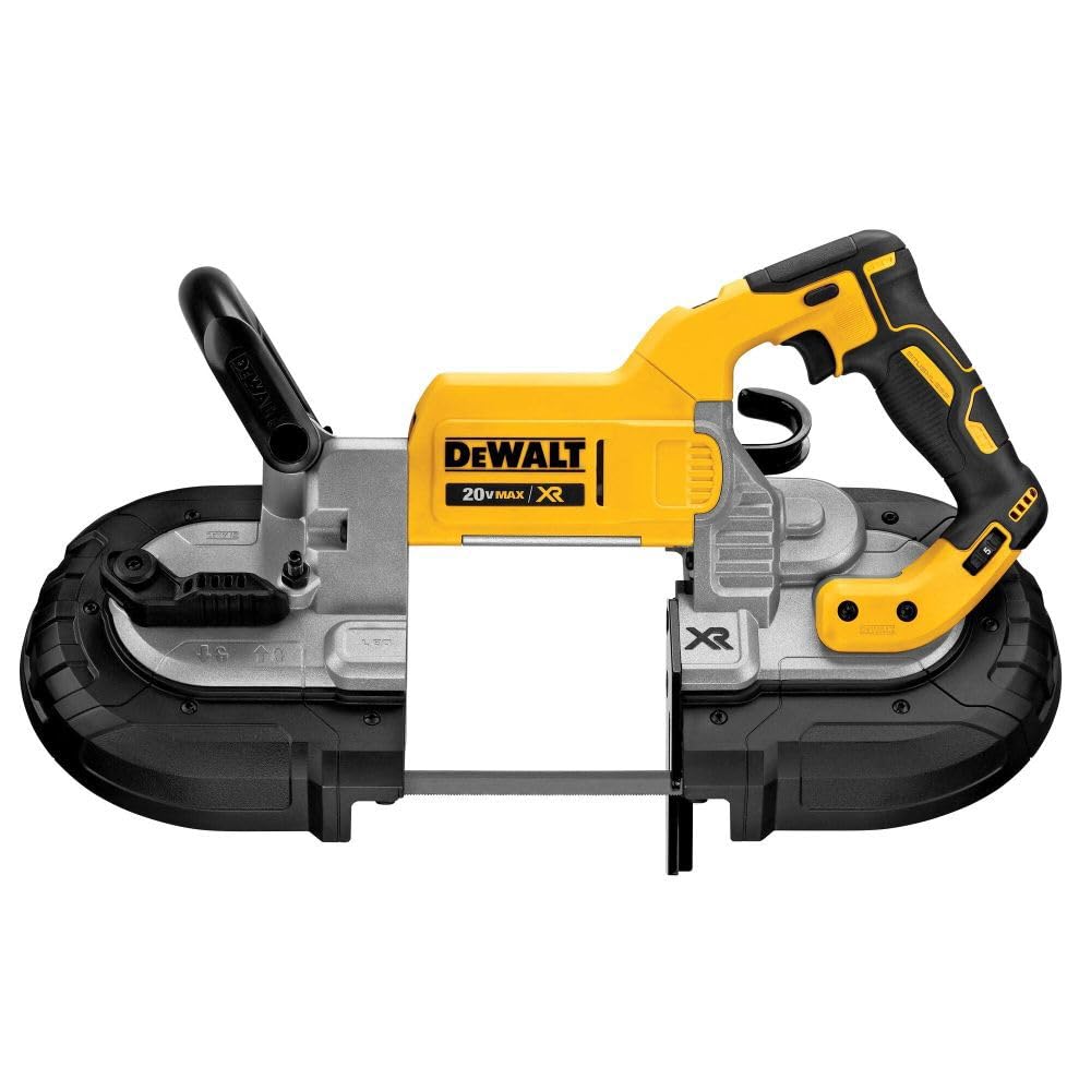 DEWALT 20V MAX Band Saw, 5" Cutting Capacity, Integrated Hang Hooks, Portable, For Deep Cuts, Bare Tool Only (DCS374B)