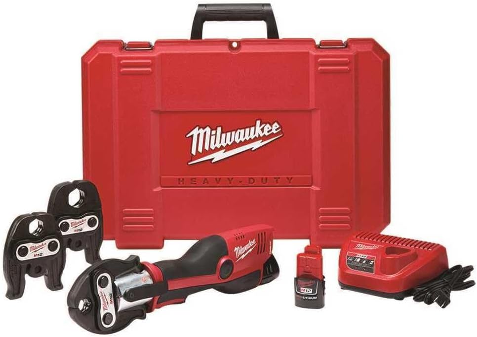 Milwaukee 2473-22 M12 Force Logic Press tool 1/2" - 1" Kit