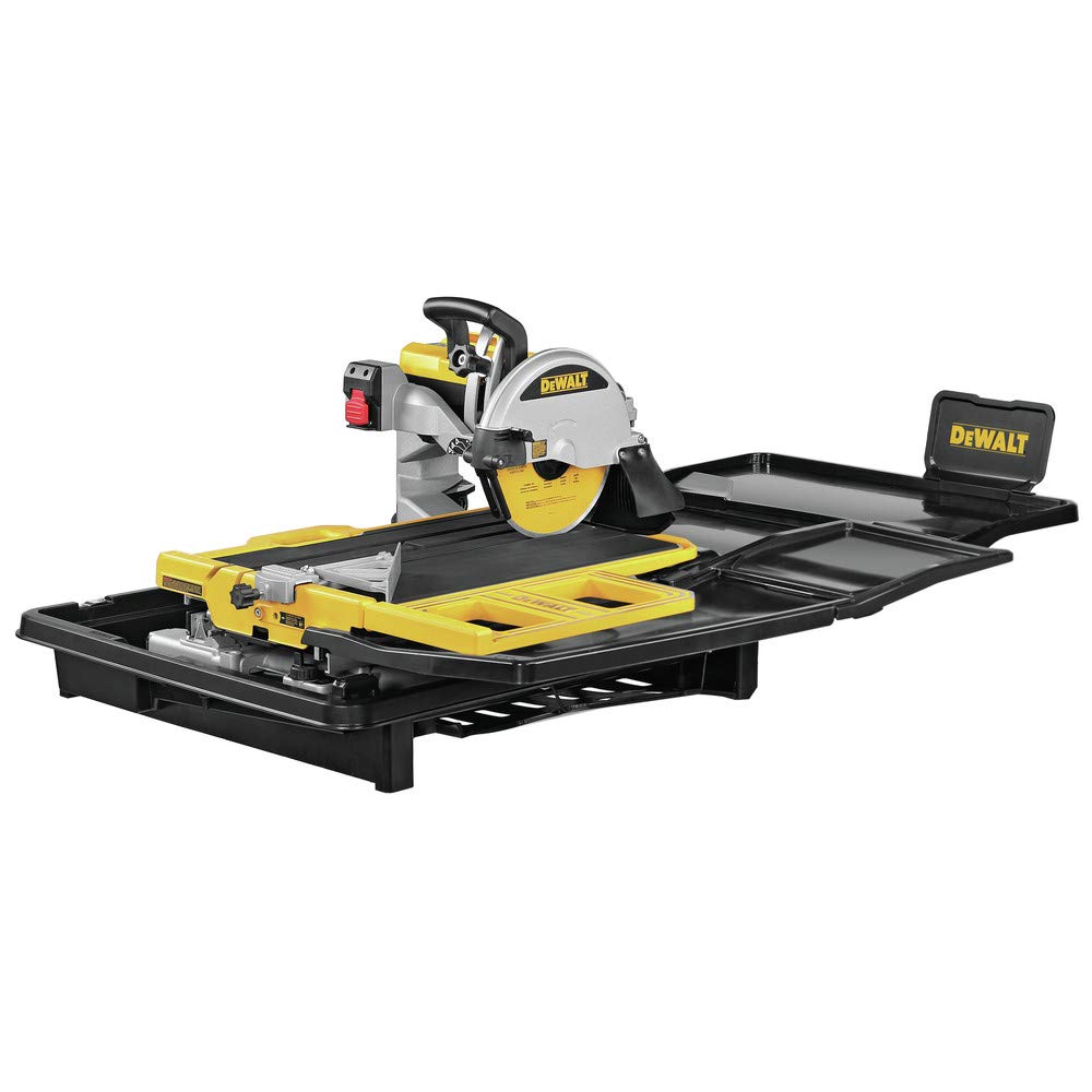 DEWALT Wet Tile Saw with Stand, 10 Inch, 15-Amp, 1,220 MWO, Corded (D36000S)
