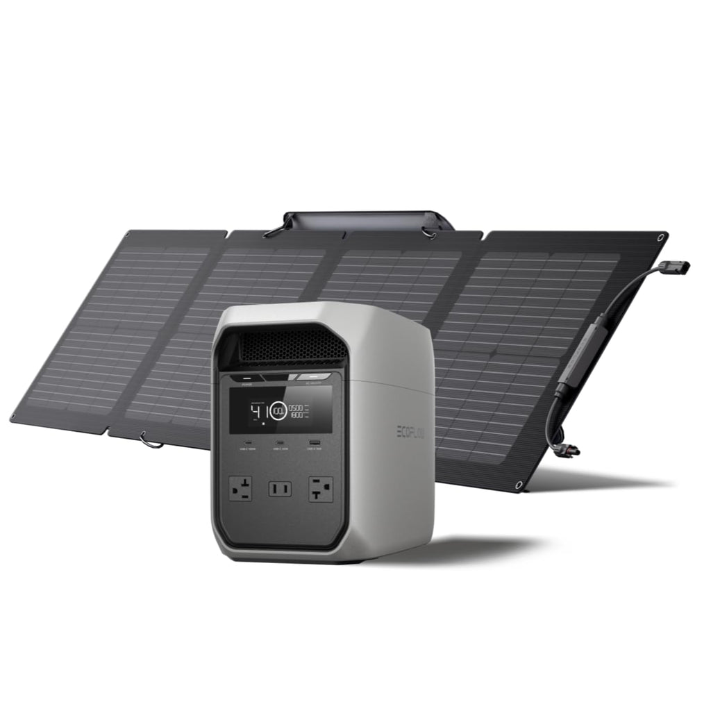 EF ECOFLOW Portable Power Station DELTA 3 Classic, 1024Wh LiFePO4 Battery, 1800W AC/100W USB-C Output, 1 Hr Fast Charge, Solar Generator for Home Backup, Camping & RVs (Solar Panel Optional)