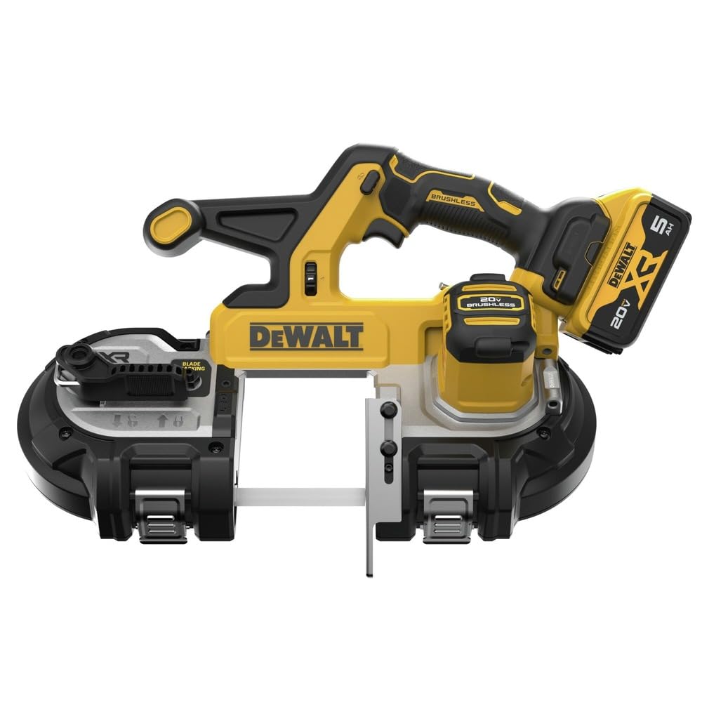 DEWALT 20V MAX XR Bandsaw, Brushless Motor, Portable and Cordless, 3-3/8 Inch Cut Capacity, Bare Tool Only (DCS378B)