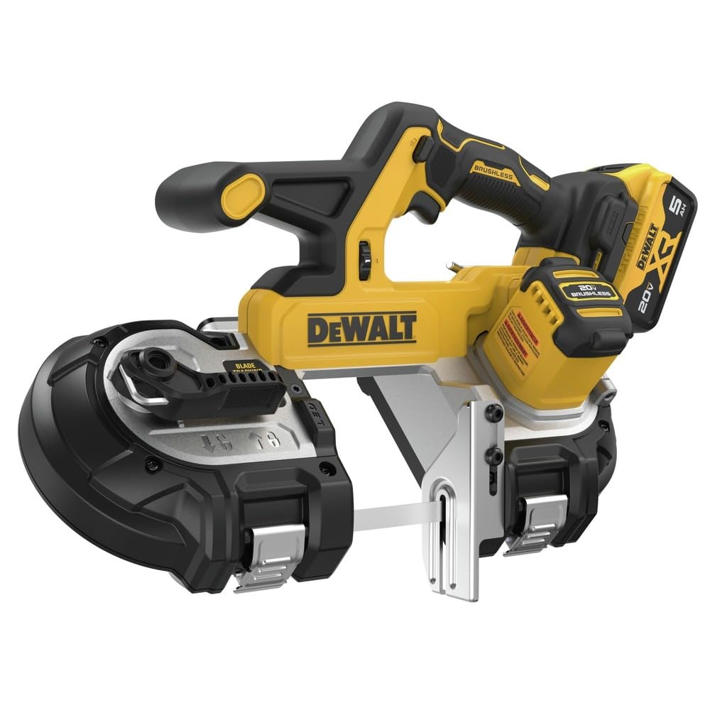 DEWALT 20V MAX XR Bandsaw, Brushless Motor, Portable and Cordless, 3-3/8 Inch Cut Capacity, Bare Tool Only (DCS378B)