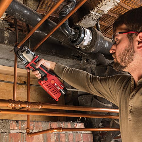 RIDGID 78148 RP 251 Compact Press Tool Battery Kit with ProPress Jaws (1/2" to 1-1/4"), In-Line Pressing Tool for Copper, Stainless Steel, PEX, and Carbon Steel