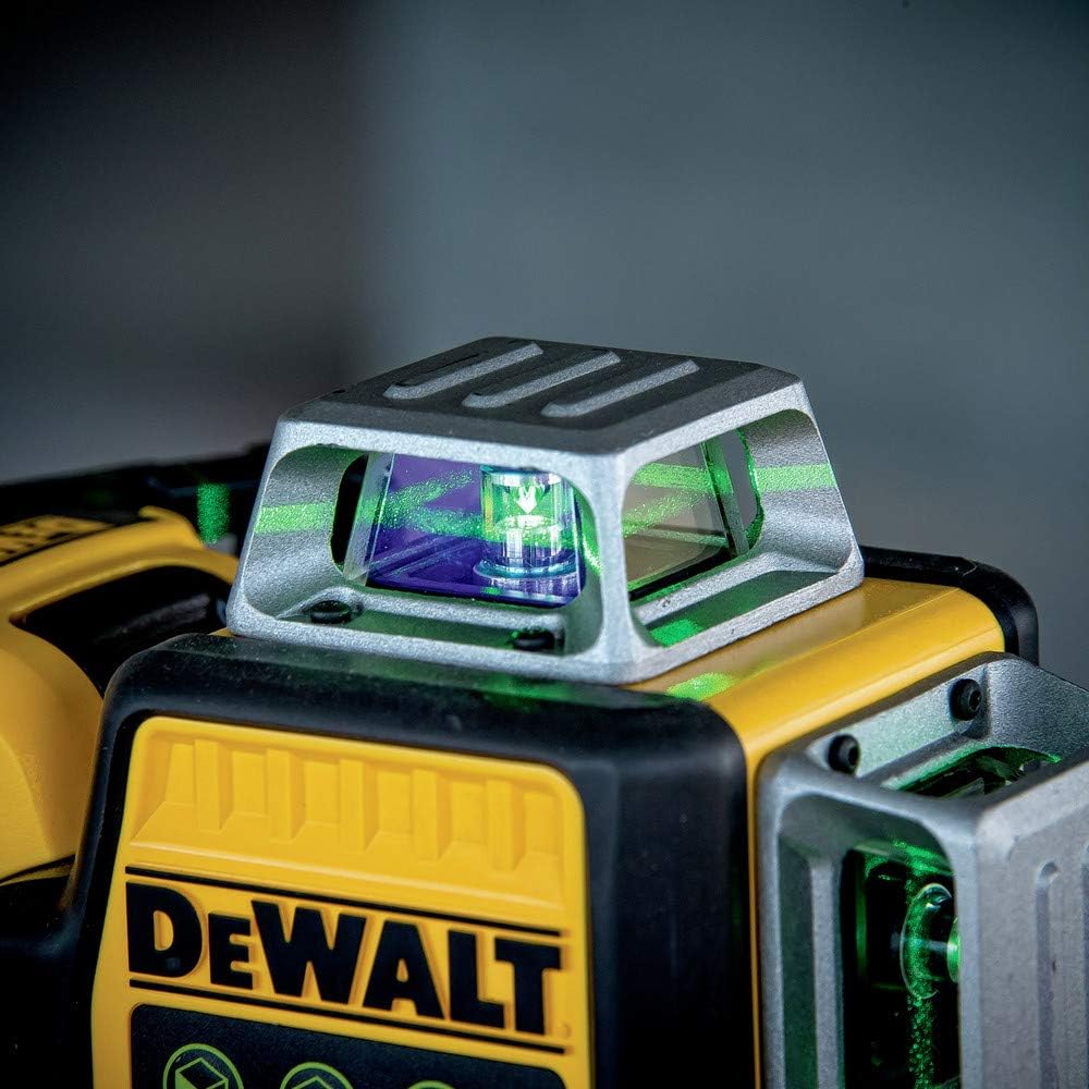 DEWALT 12V MAX Laser Level, Green Line Laser, 3-Way, 360 Degree Professional Laser with Durable Carrying Case, Cordless/Rechargeable (DW089LG)