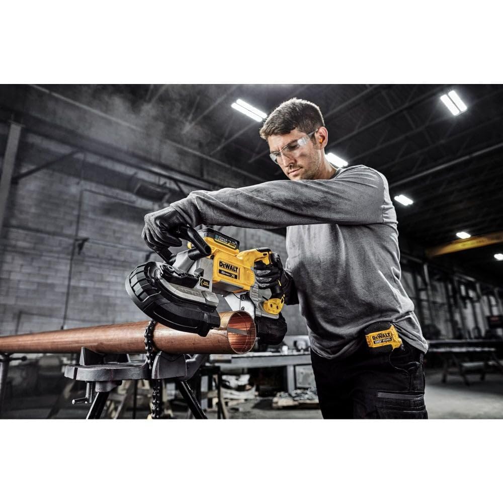 DEWALT 20V MAX Band Saw, 5" Cutting Capacity, Integrated Hang Hooks, Portable, For Deep Cuts, Bare Tool Only (DCS374B)