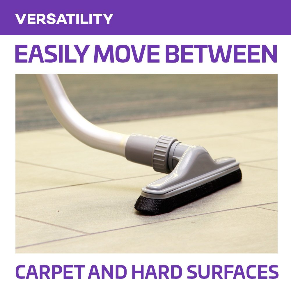 ProTeam ProVac FS 6 Commercial Backpack Vacuum with Power Nozzle Tool Kit, 6 Quart, Gray