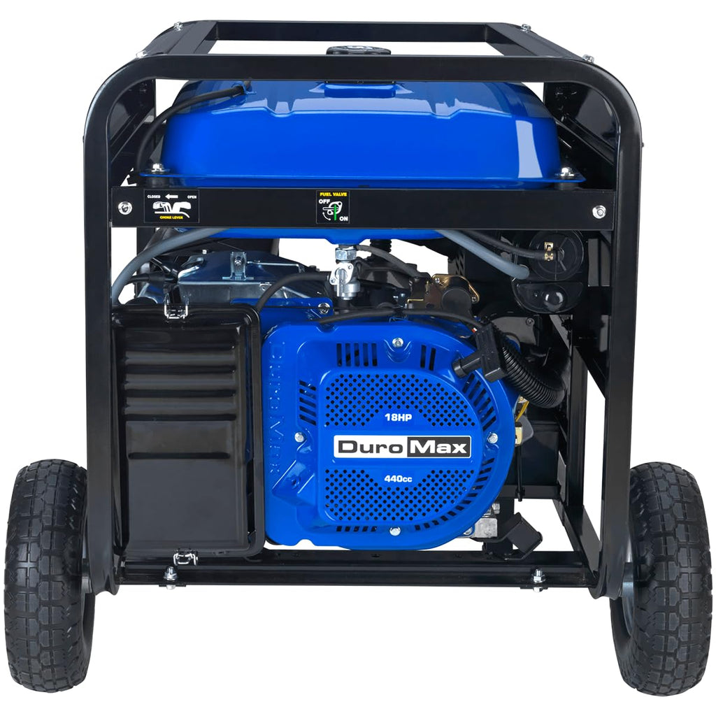 DuroMax XP13000EH 13,000-Watt Dual Fuel Portable Generator - Gas & Propane, Electric Start, Whole Home Backup Power, Transfer Switch Ready, RV & Emergency Ready