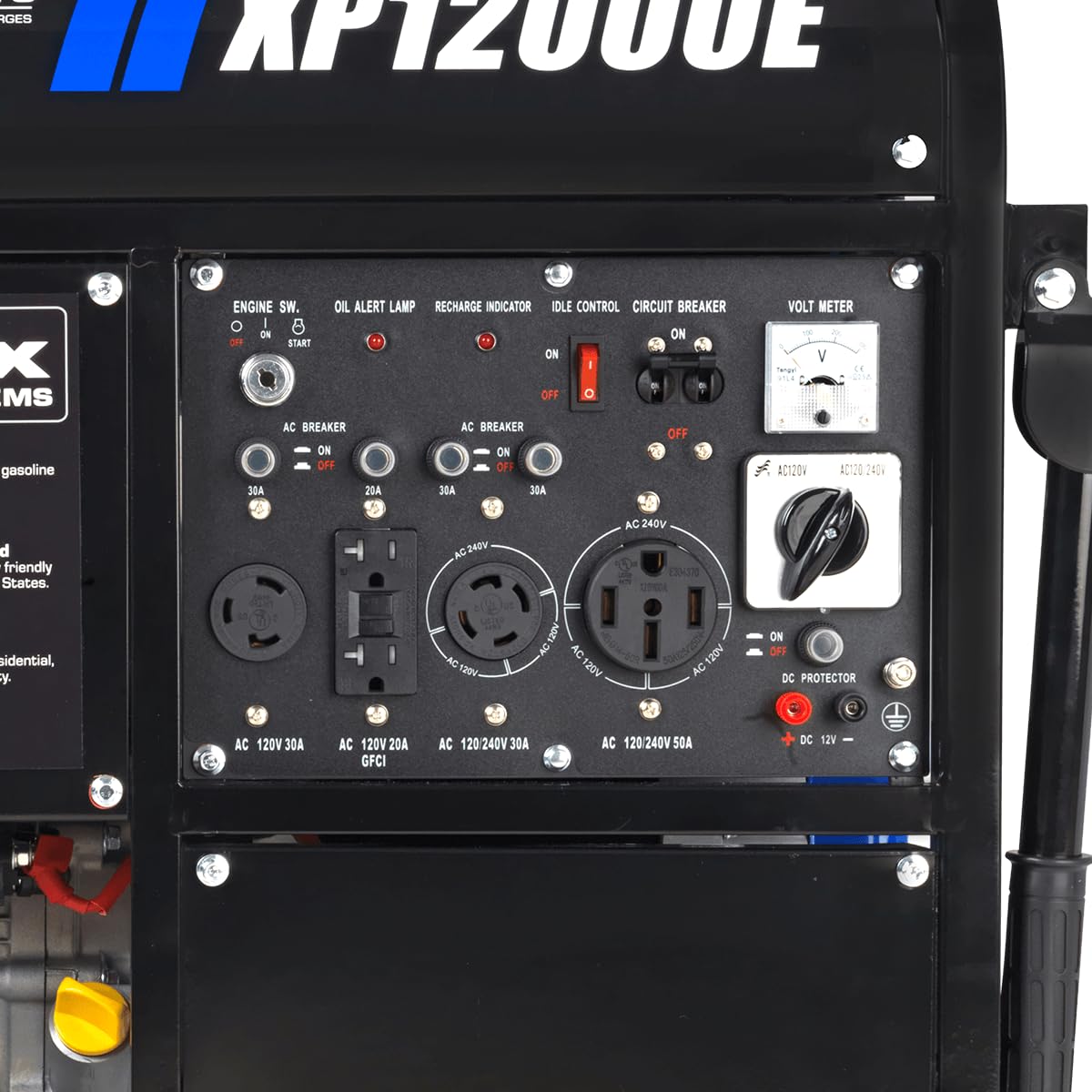 DuroMax XP13000EH 13,000-Watt Dual Fuel Portable Generator - Gas & Propane, Electric Start, Whole Home Backup Power, Transfer Switch Ready, RV & Emergency Ready