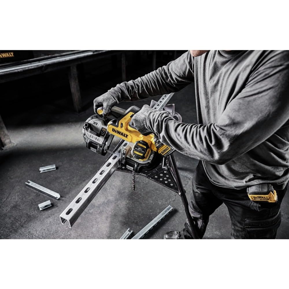 DEWALT 20V MAX XR Bandsaw, Brushless Motor, Portable and Cordless, 3-3/8 Inch Cut Capacity, Bare Tool Only (DCS378B)