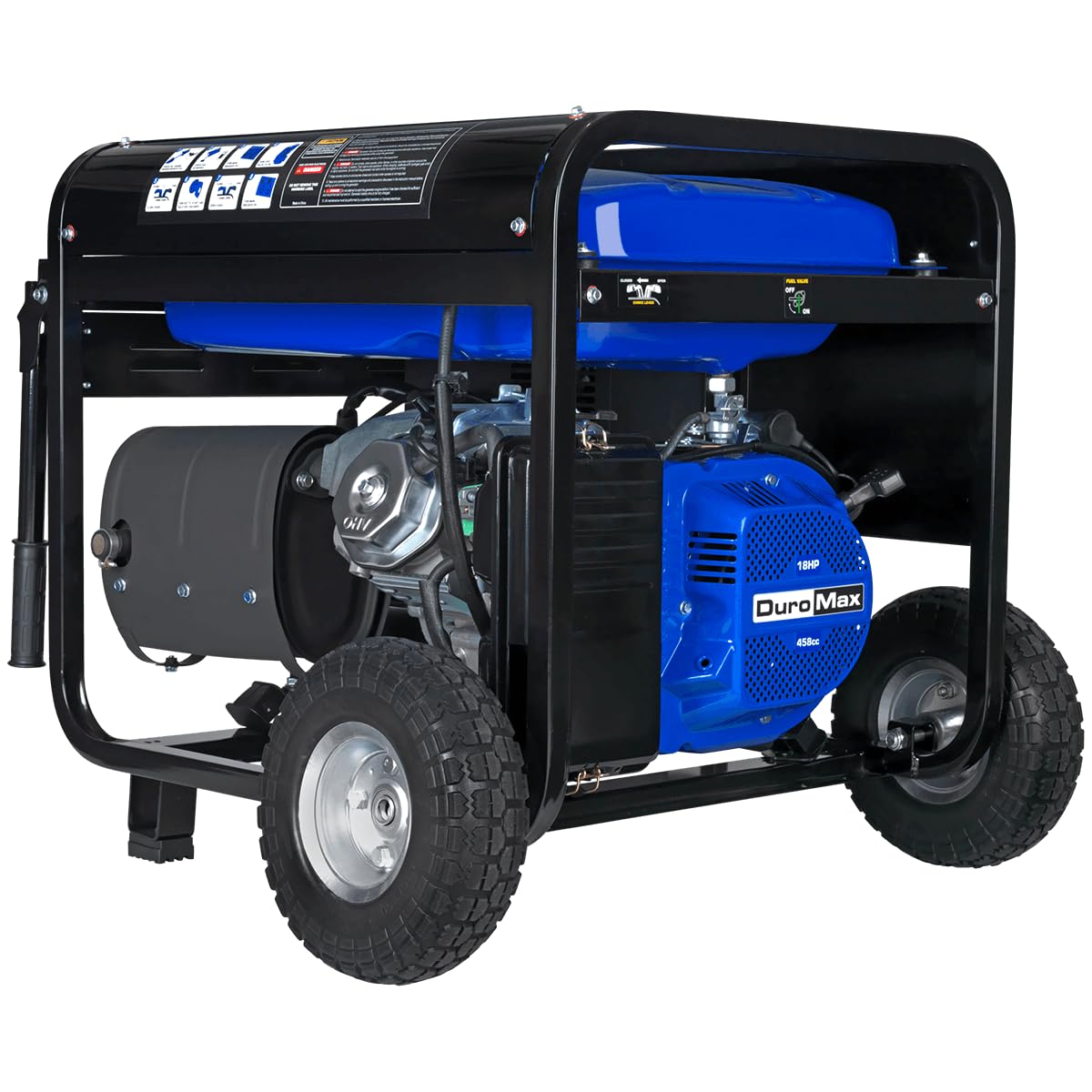 DuroMax XP13000EH 13,000-Watt Dual Fuel Portable Generator - Gas & Propane, Electric Start, Whole Home Backup Power, Transfer Switch Ready, RV & Emergency Ready