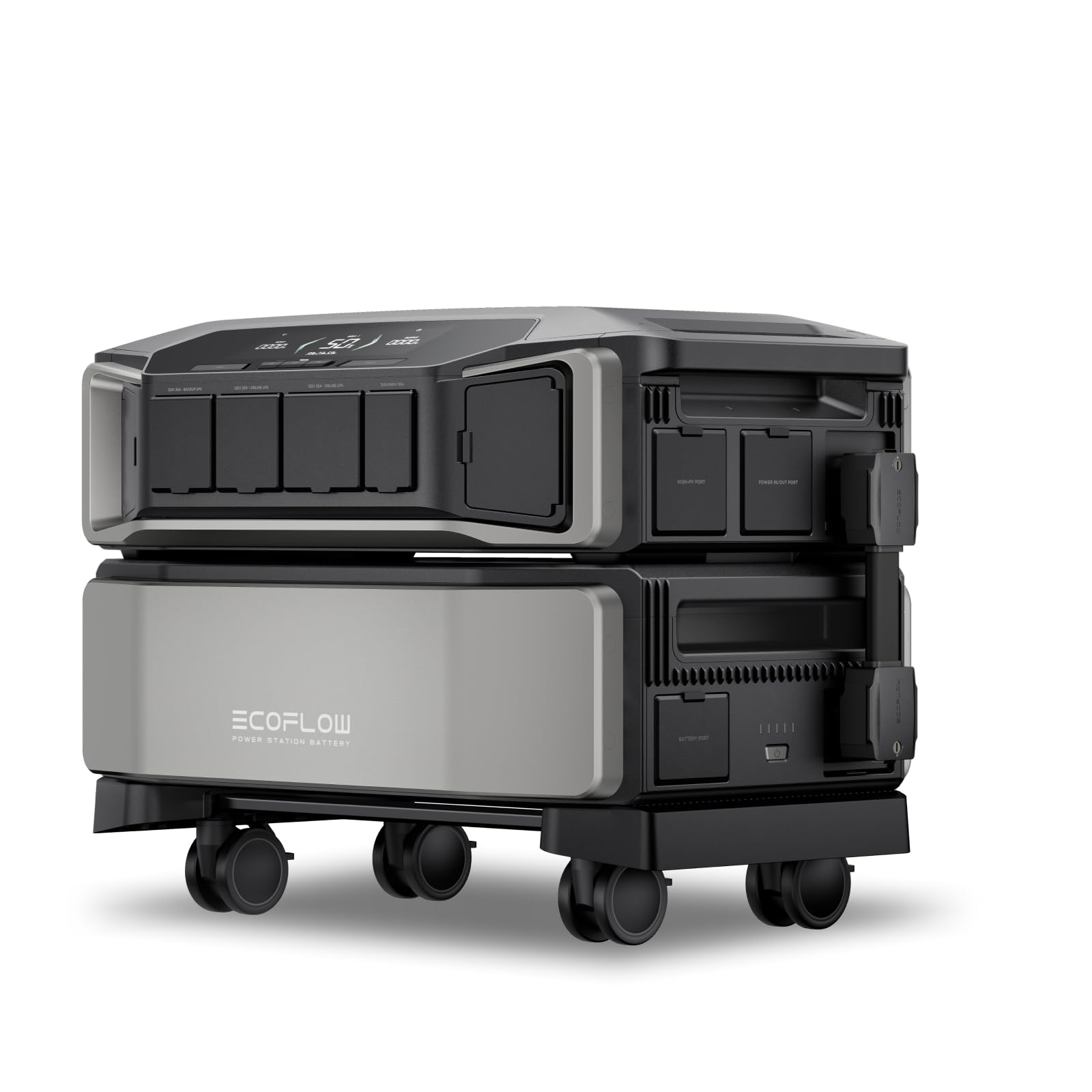 EF ECOFLOW 12kWh Power Station: DELTA Pro Ultra with Extra Battery, 120/240V 7200W AC Output, Lifepo4 Home Battery Backup Expandable to 90kWh, Solar Generator for Home Use, Emergency, Camping, RV