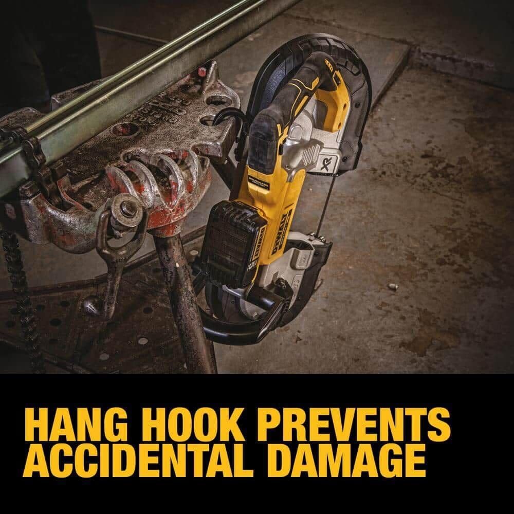 DEWALT 20V MAX Band Saw, 5" Cutting Capacity, Integrated Hang Hooks, Portable, For Deep Cuts, Bare Tool Only (DCS374B)
