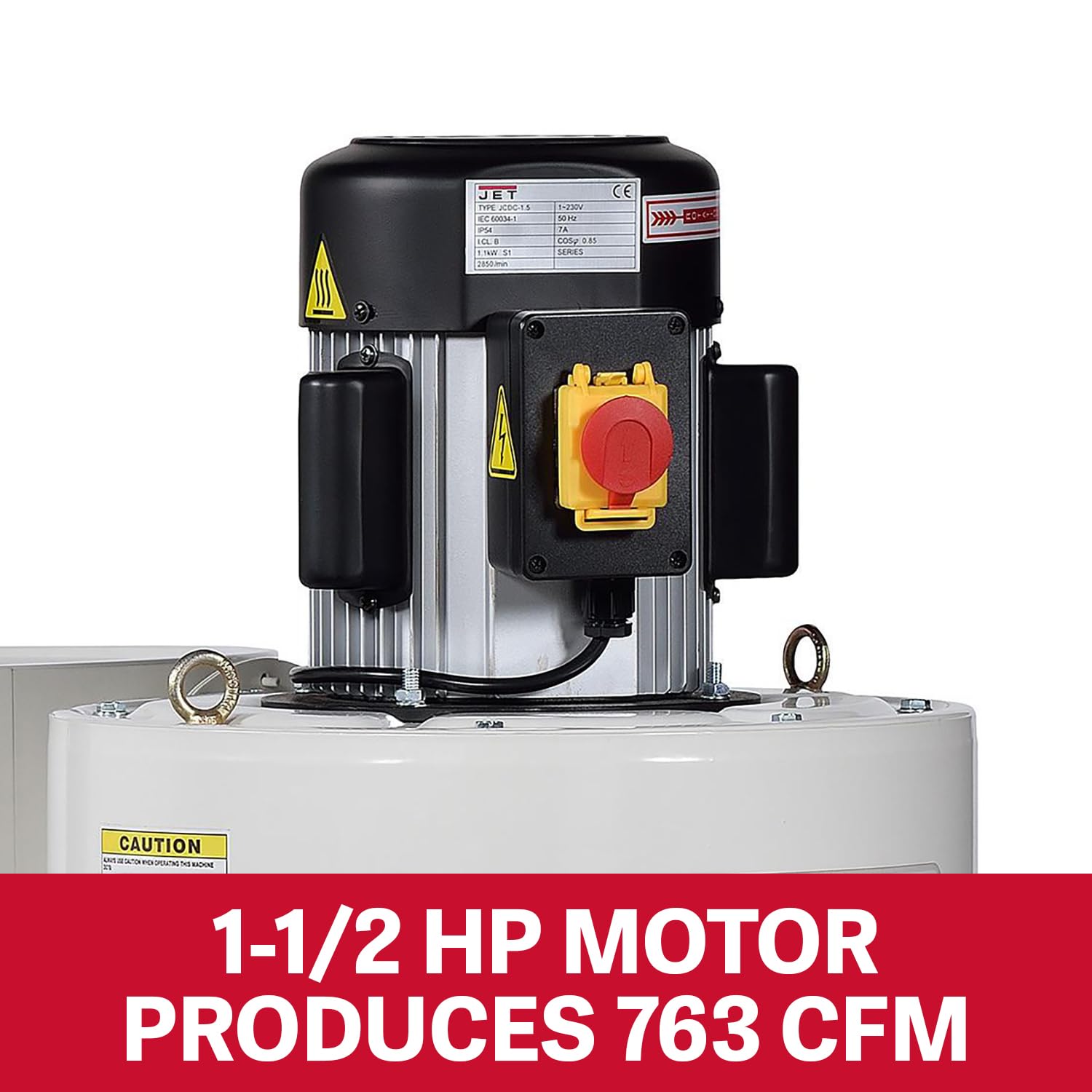 JET Cyclone Dust Collector, 2-Micron Filter, 1-1/2 HP, 115V 1Ph (Model JCDC-1.5)