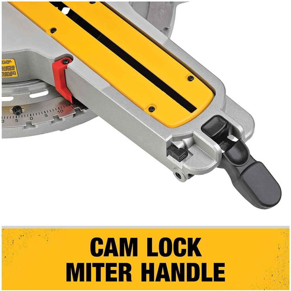 DEWALT Miter Saw, 12-inch Double Bevel Sliding Compound Miter Saw with XPS LED Shadow Light System, Includes Blade Wrench, Material Clamp and Dust Bag (DWS780)