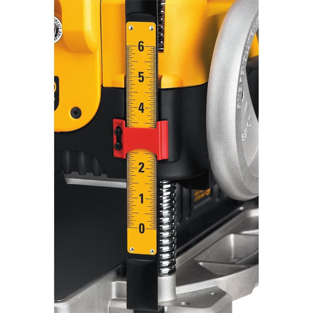 DEWALT Thickness Planer, 13-inch Wood Planer, Three Knife Two Speed, 15 Amp, 20,000 RPM Motor (DW735X)