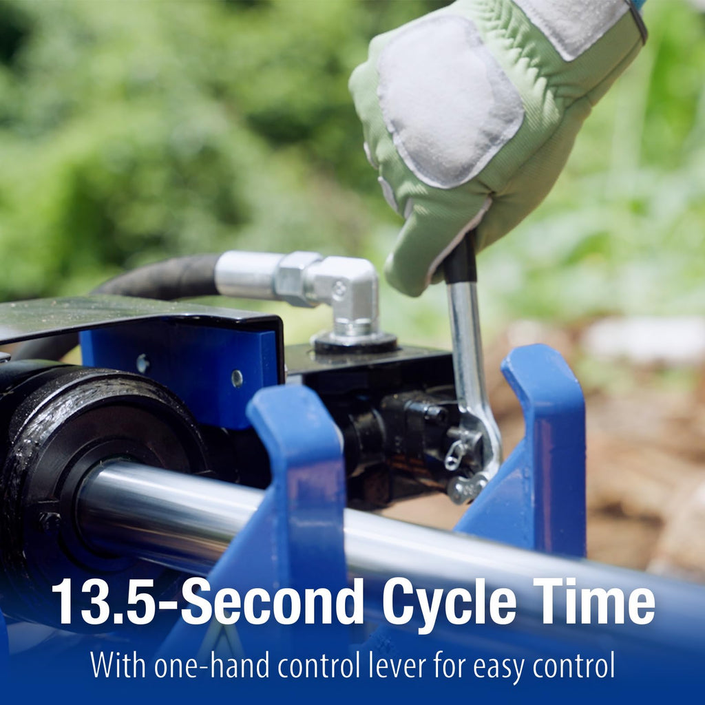 BILT HARD 25-Ton Horizontal/Vertical Log Splitter, Gas Wood Splitter with 209cc OHV Engine, 2" Ball Coupler, 16" DOT Tires, 2 Stage Gear Pump, Hydraulic Log Splitter, Firewood Splitting Machine