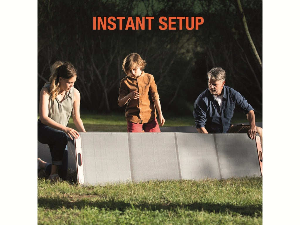 Jackery SolarSaga 200W Portable Solar Panel,IP68 Foldable Bifacial Solar Panels,Compatible with Jackery Explorer Power Station and Solar Generator,for Rooftops Outdoor Camping Off-Grid and RVs