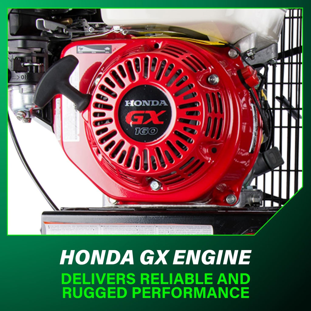 Metabo HPT Gas Powered Wheeled Air Compressor, 8 Gallon, 116 to 145 PSI, Professional Grade Honda GX Engine, Cast Iron Cylinder, Powerful Compression, Integrated Control Panel, EC2510E