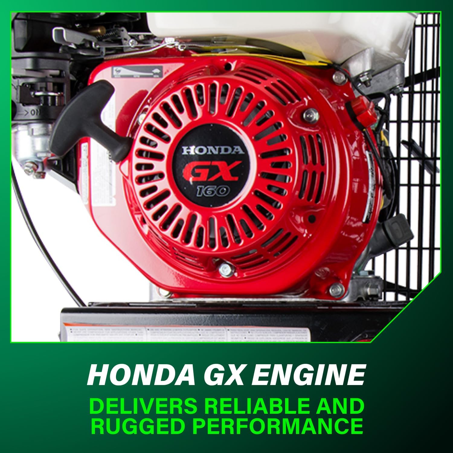 Metabo HPT Gas Powered Wheeled Air Compressor, 8 Gallon, 116 to 145 PSI, Professional Grade Honda GX Engine, Cast Iron Cylinder, Powerful Compression, Integrated Control Panel, EC2510E