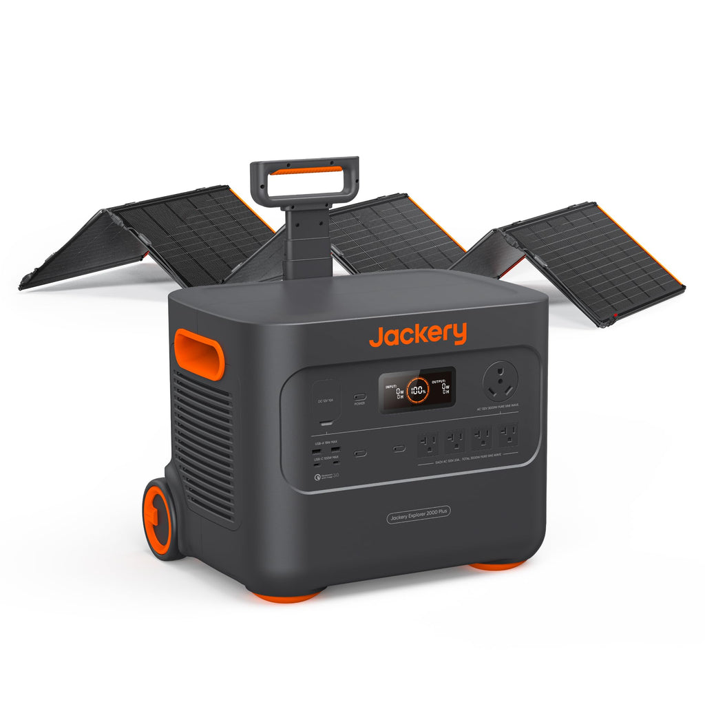 Jackery Portable Power Station Explorer 2000 Plus, Solar Generator with 2042Wh LiFePO4 Battery 3000W Output, Expandable to 24kWh 6000W, for Outdoor RV Camping & Emergency (Solar Panel Optional)