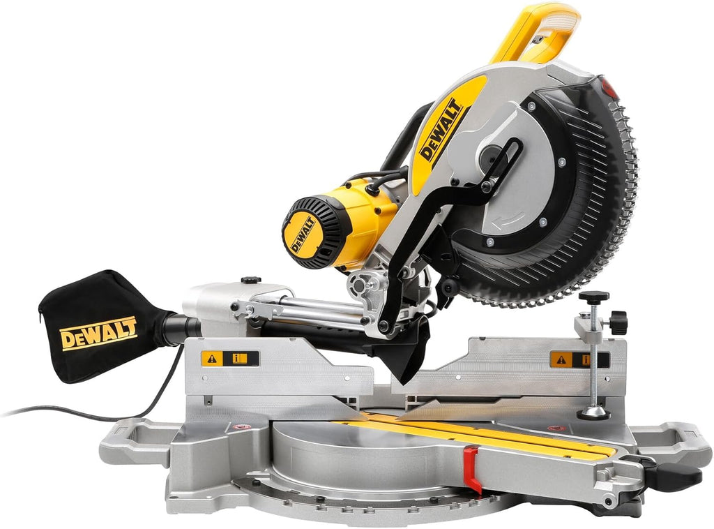 DEWALT Miter Saw, 12-inch Double Bevel Sliding Compound Miter Saw with XPS LED Shadow Light System, Includes Blade Wrench, Material Clamp and Dust Bag (DWS780)