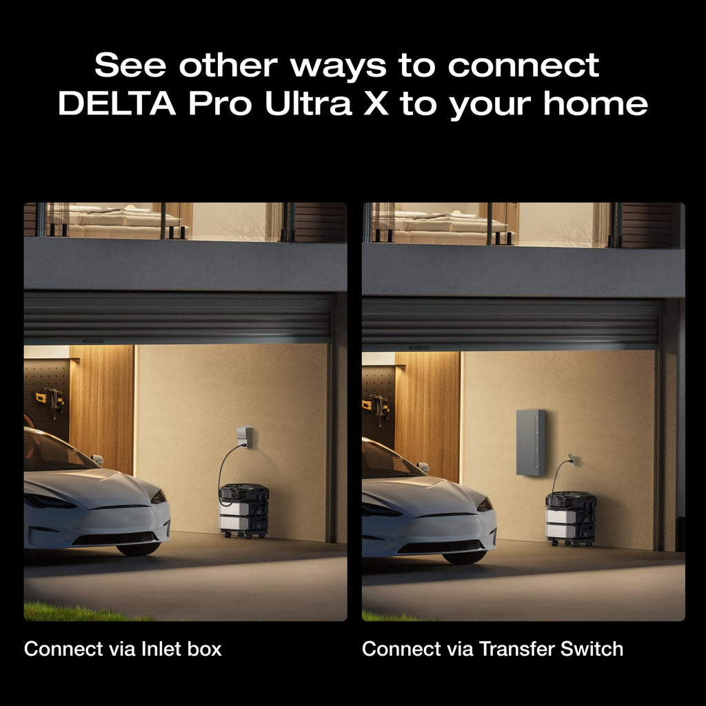 EF ECOFLOW 12kWh Power Station: DELTA Pro Ultra with Extra Battery, 120/240V 7200W AC Output, Lifepo4 Home Battery Backup Expandable to 90kWh, Solar Generator for Home Use, Emergency, Camping, RV