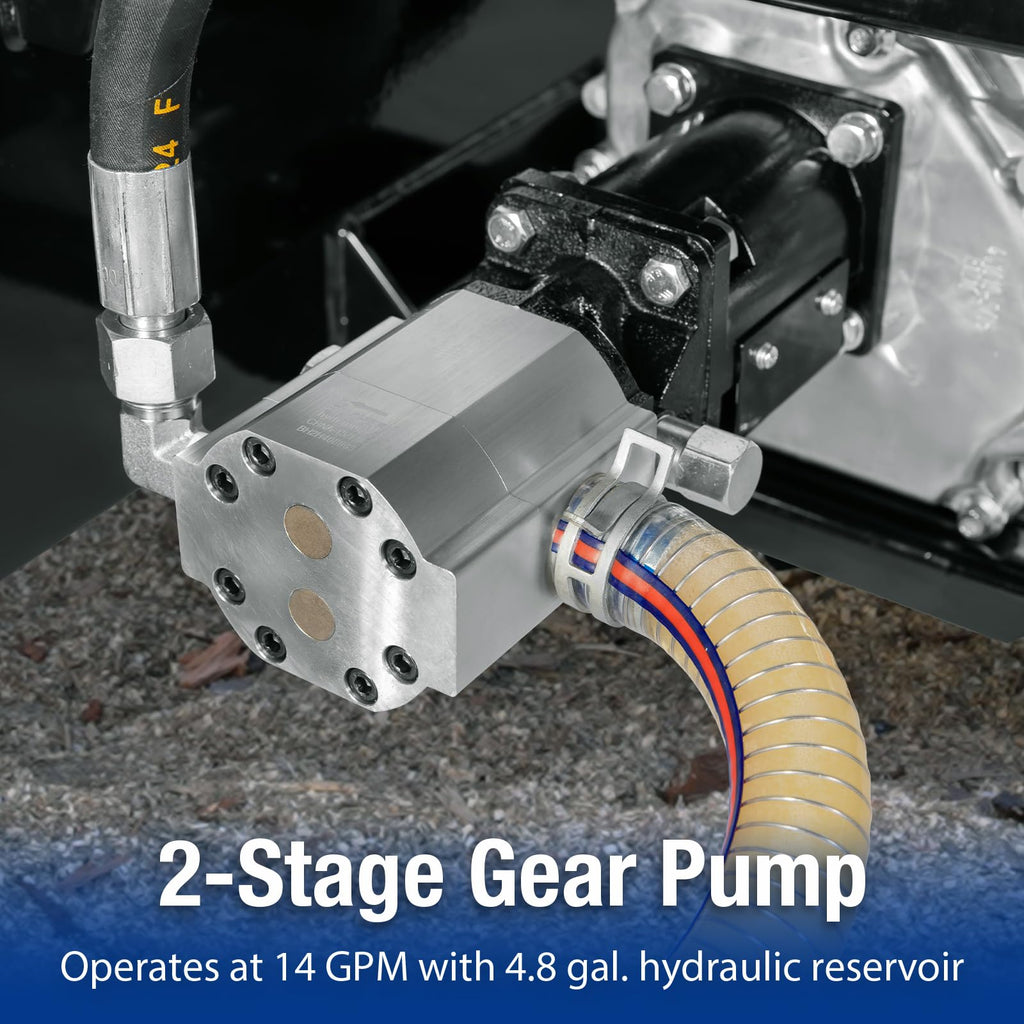 BILT HARD 25-Ton Horizontal/Vertical Log Splitter, Gas Wood Splitter with 209cc OHV Engine, 2" Ball Coupler, 16" DOT Tires, 2 Stage Gear Pump, Hydraulic Log Splitter, Firewood Splitting Machine