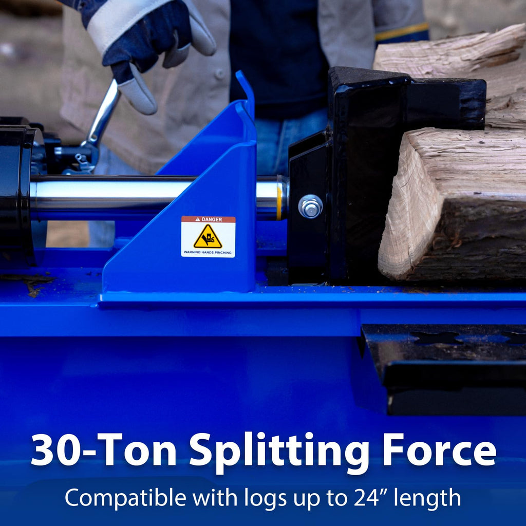 BILT HARD 25-Ton Horizontal/Vertical Log Splitter, Gas Wood Splitter with 209cc OHV Engine, 2" Ball Coupler, 16" DOT Tires, 2 Stage Gear Pump, Hydraulic Log Splitter, Firewood Splitting Machine