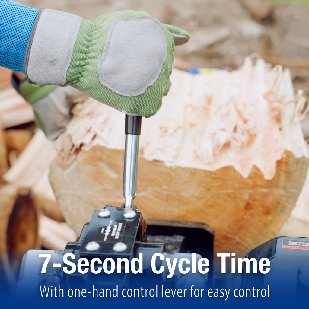 BILT HARD 25-Ton Horizontal/Vertical Log Splitter, Gas Wood Splitter with 209cc OHV Engine, 2" Ball Coupler, 16" DOT Tires, 2 Stage Gear Pump, Hydraulic Log Splitter, Firewood Splitting Machine