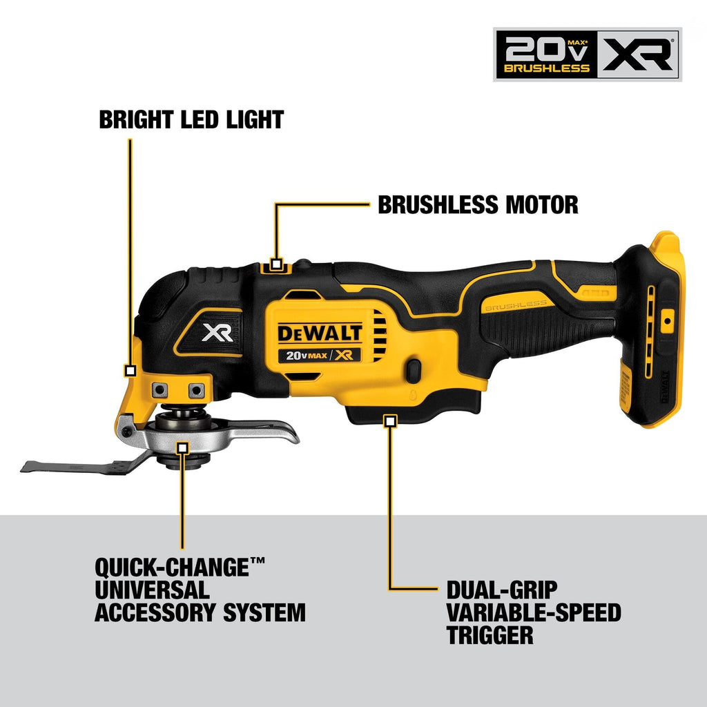 DEWALT 20V MAX Power Tool Combo Kit, 10 Tool Cordless Power Tool Set, 2 Batteries, Charger and 2 Bags Included, Dewalt Brushless Combo Kit (DCK1021D2)