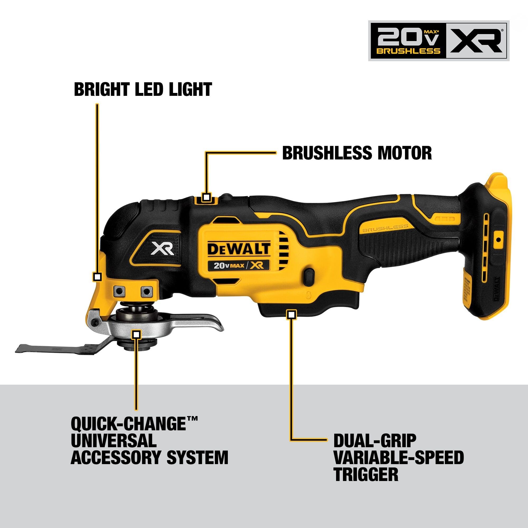 DEWALT 20V MAX Power Tool Combo Kit, 10 Tool Cordless Power Tool Set, 2 Batteries, Charger and 2 Bags Included, Dewalt Brushless Combo Kit (DCK1021D2)
