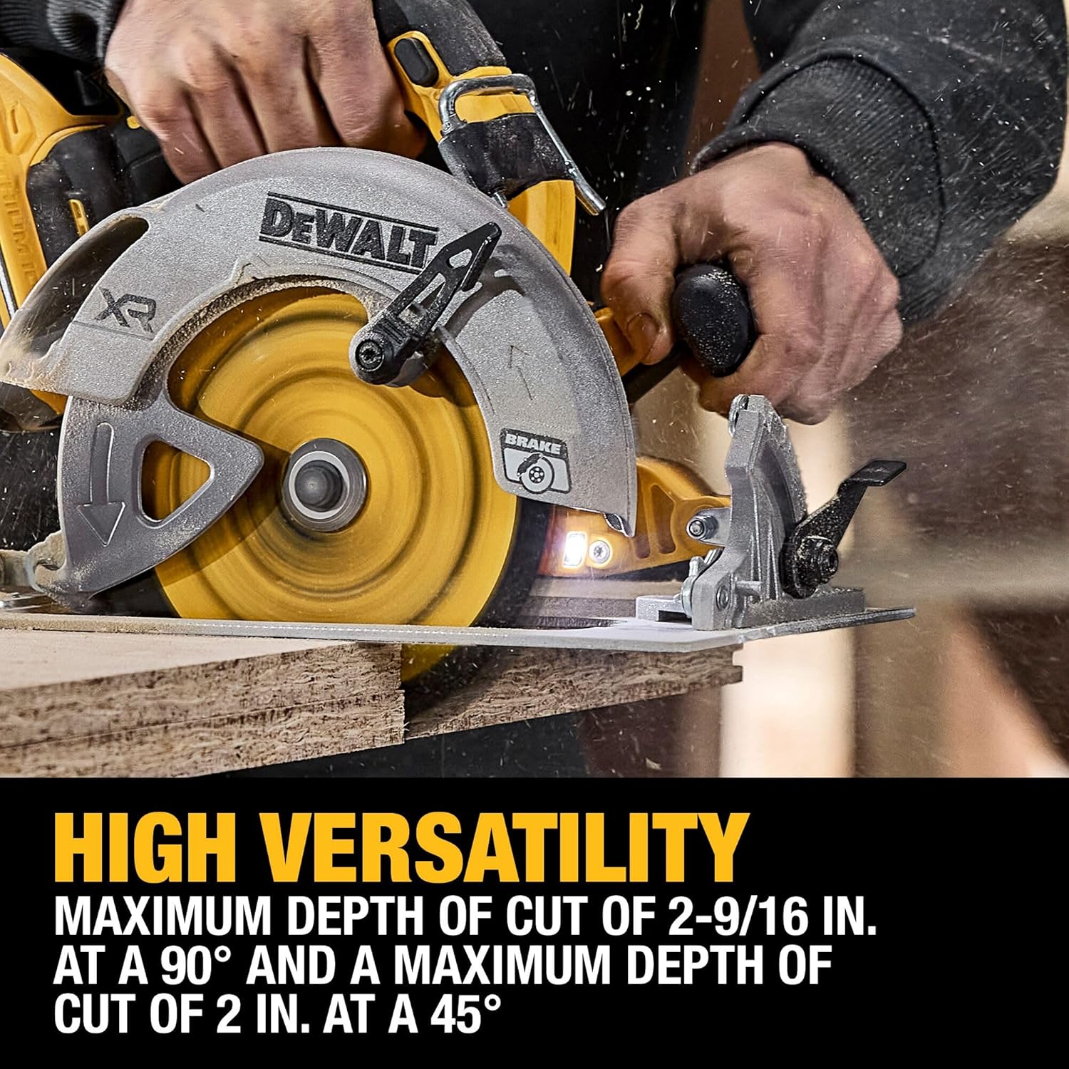 DEWALT 20V MAX XR 7-1/4" Cordless Circular Saw Kit XR POWERPACK with Battery and Charger Included (DCS590WW1)
