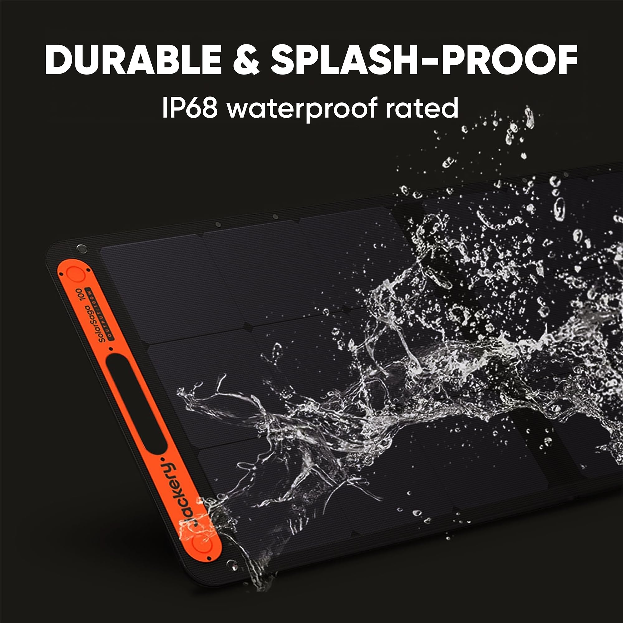 Jackery SolarSaga 200W Portable Solar Panel,IP68 Foldable Bifacial Solar Panels,Compatible with Jackery Explorer Power Station and Solar Generator,for Rooftops Outdoor Camping Off-Grid and RVs