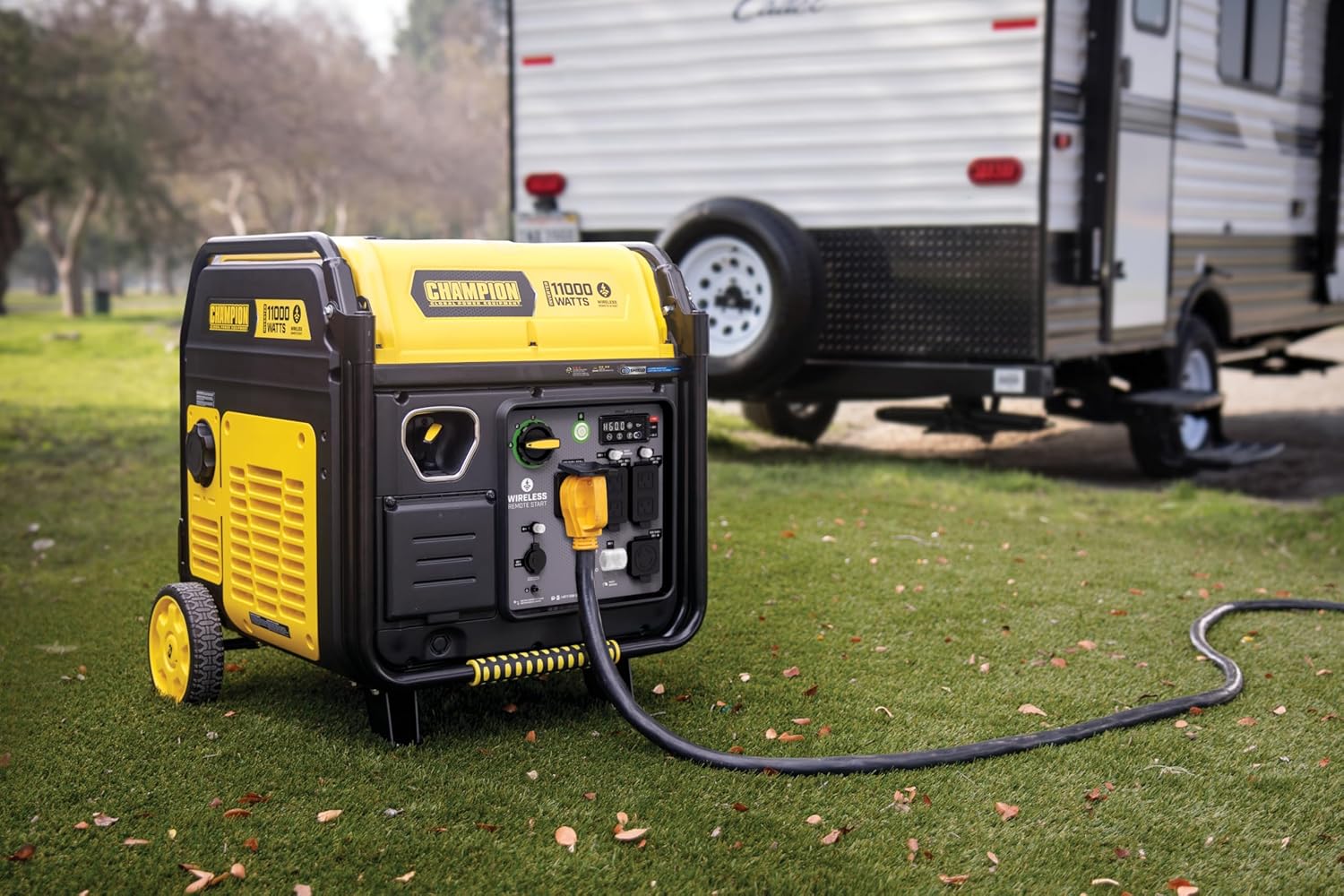 Champion Power Equipment 11,000-Watt Wireless Remote Start Home Backup Portable Inverter Generator with Quiet Technology and CO Shield