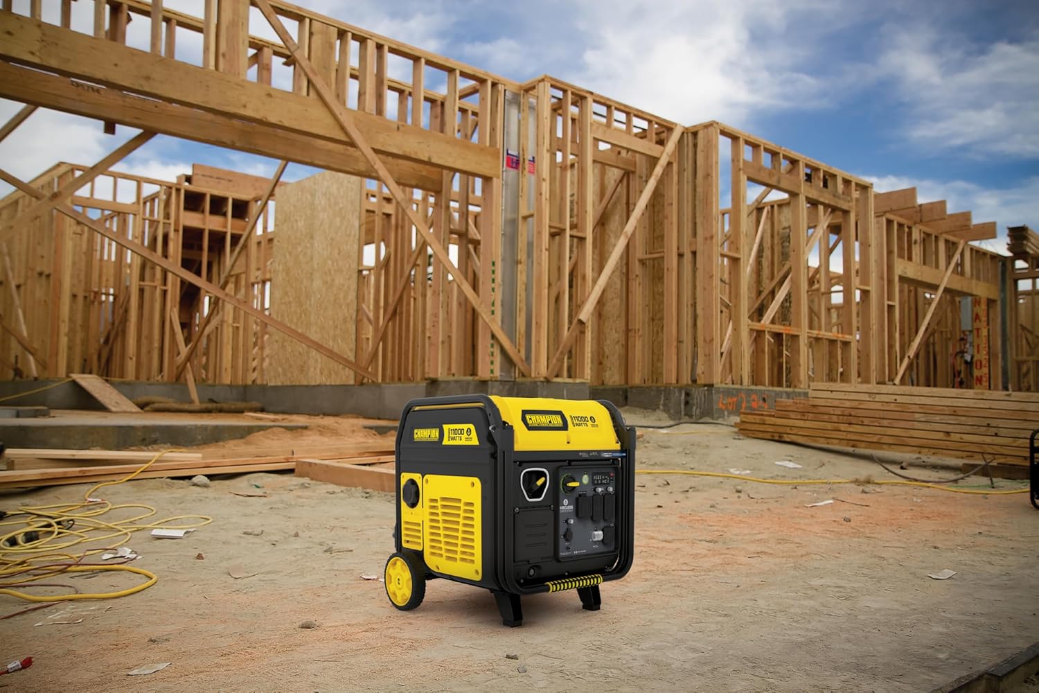 Champion Power Equipment 11,000-Watt Wireless Remote Start Home Backup Portable Inverter Generator with Quiet Technology and CO Shield