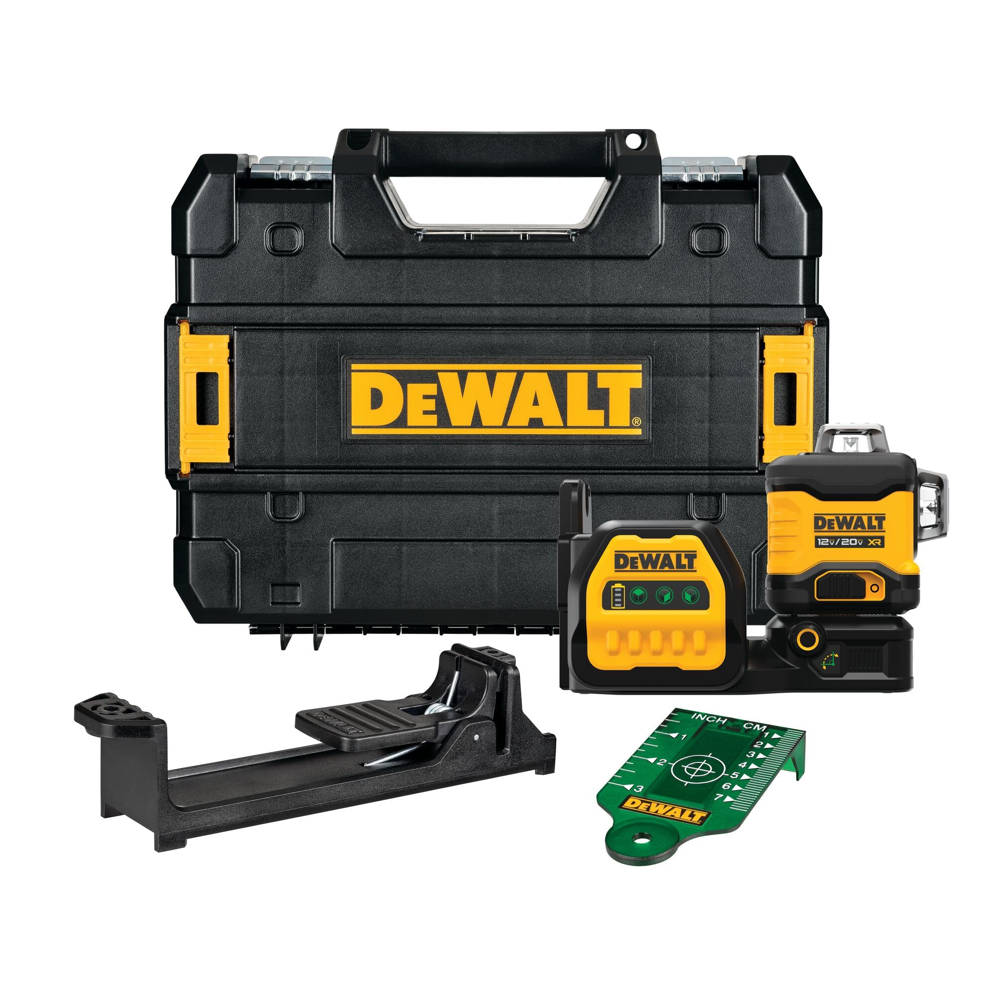 DEWALT 20V/12V MAX Laser Level Kit, 3 x 360, Green (DCLE34030G)