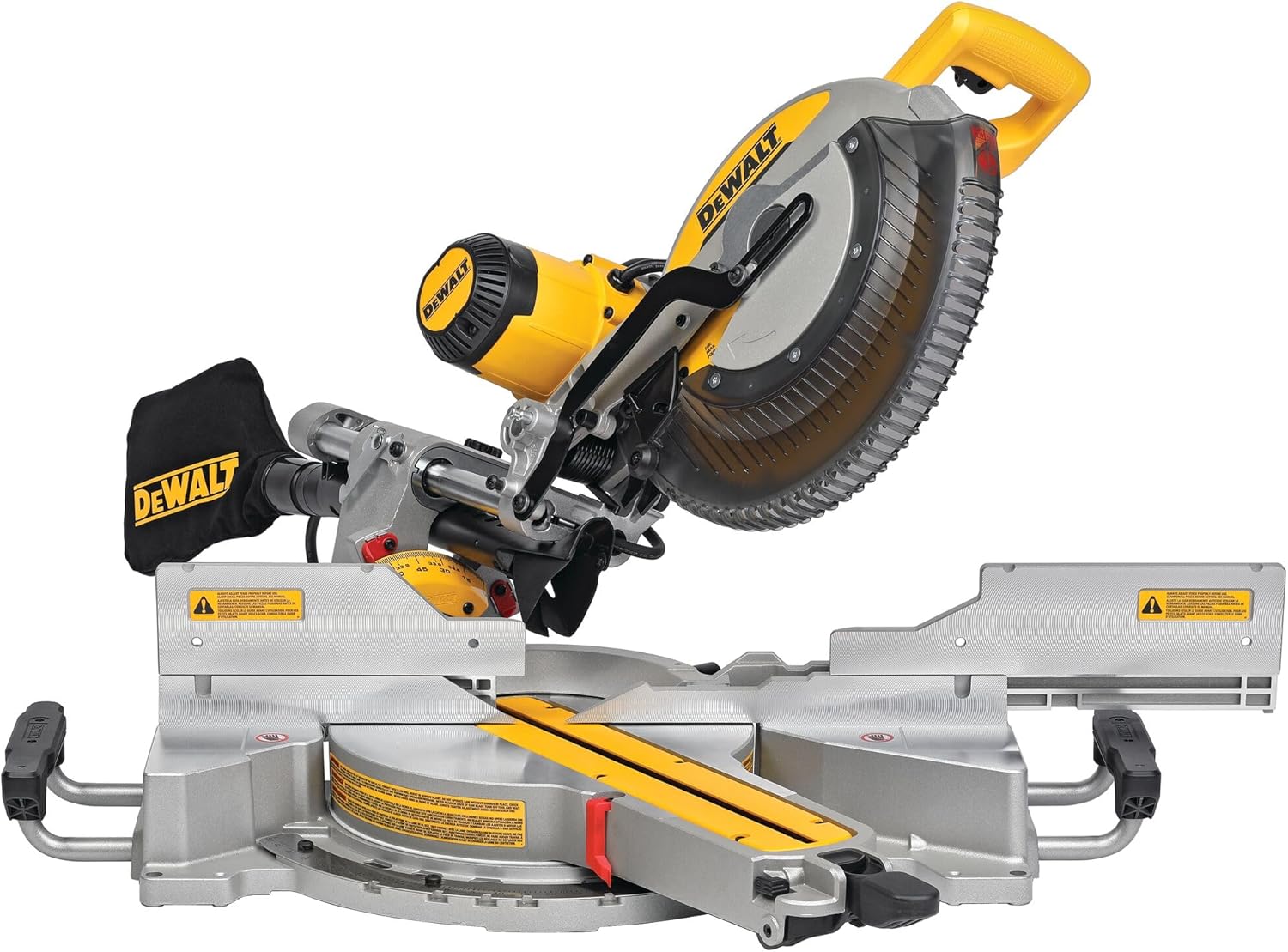 DEWALT Miter Saw, 12-inch Double Bevel Sliding Compound Miter Saw with XPS LED Shadow Light System, Includes Blade Wrench, Material Clamp and Dust Bag (DWS780)
