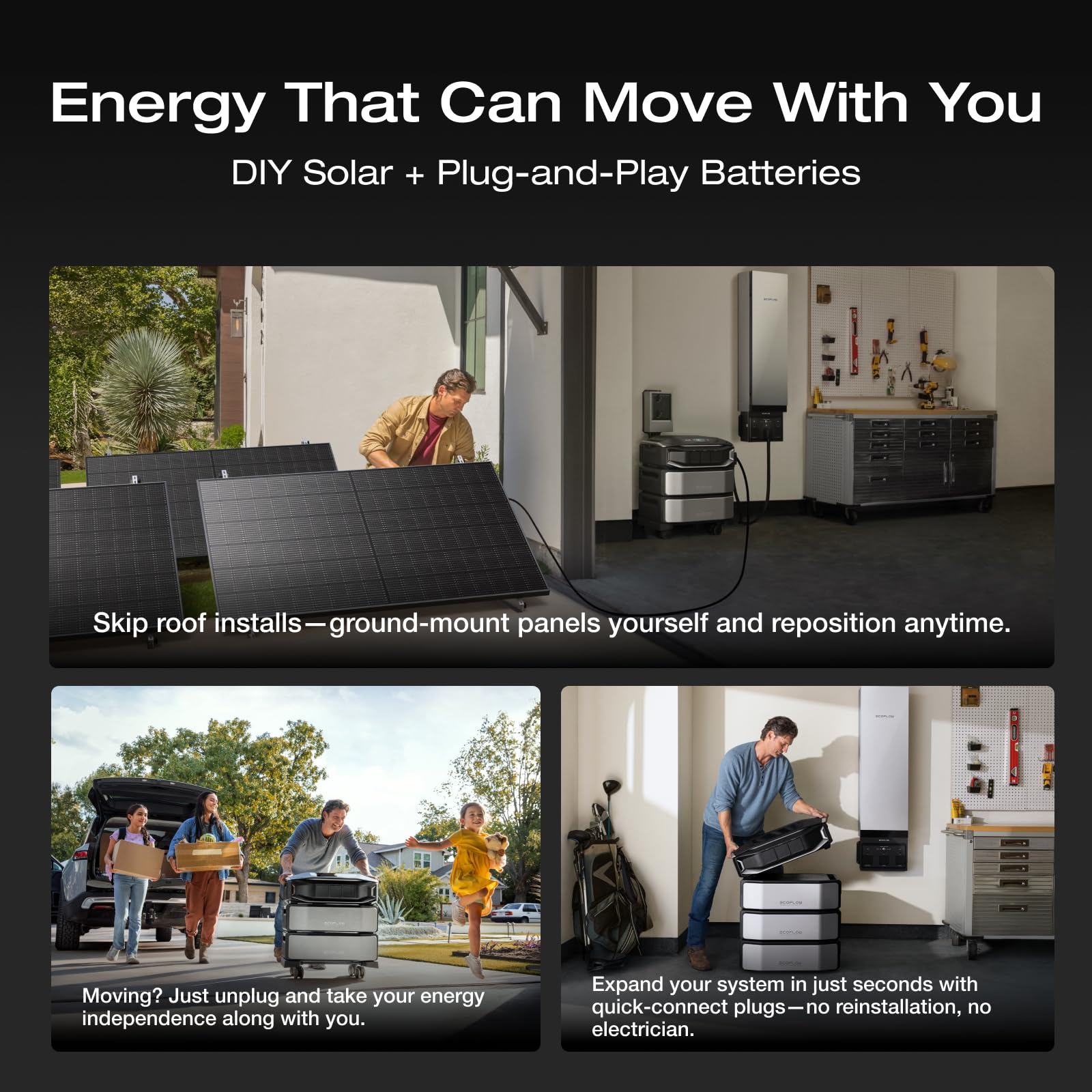 EF ECOFLOW 12kWh Power Station: DELTA Pro Ultra with Extra Battery, 120/240V 7200W AC Output, Lifepo4 Home Battery Backup Expandable to 90kWh, Solar Generator for Home Use, Emergency, Camping, RV